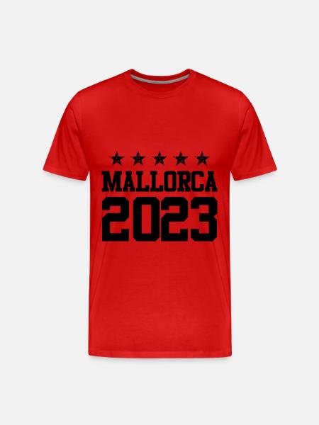 Mallorca 2023 - Men's Premium Organic T-Shirt - red