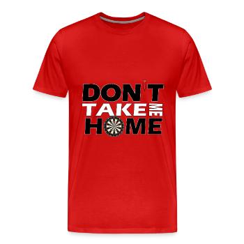 DontTakeMeHome - Männer Premium Bio T-Shirt - Rot - Vorne - Damien (186cm)