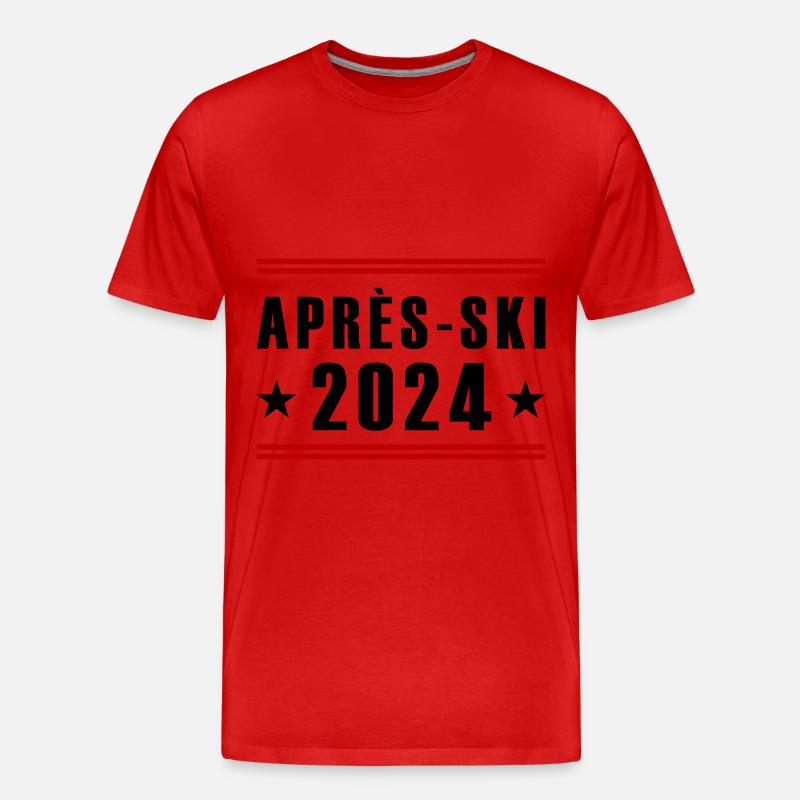 Apres Ski 2024 - Männer Premium Bio T-Shirt - Rot