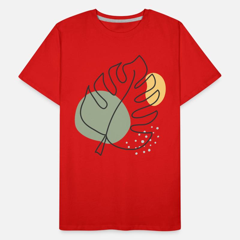 Fleur dessinée à la main 9 T-shirt bio Premium Homme