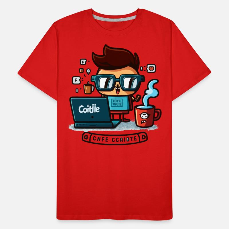 Befeuern Sie Ihr Programmieren mit Koffein! Männer Premium Bio T-Shirt