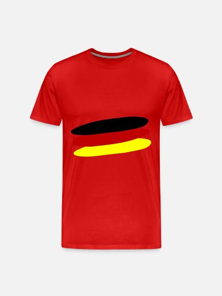 Germany Flag - Men's Premium Organic T-Shirt - red