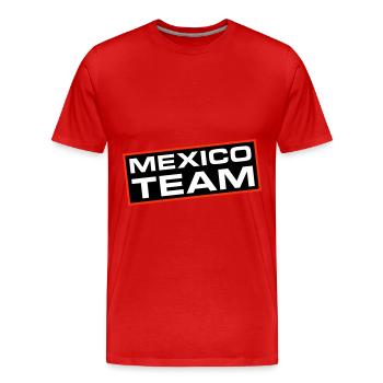 Mexico Team - Men's Premium Organic T-Shirt - red - Front - Damien (186cm)