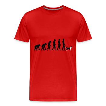 Border Collie - T-shirt bio Premium Homme - rouge - Devant - Damien (186cm)