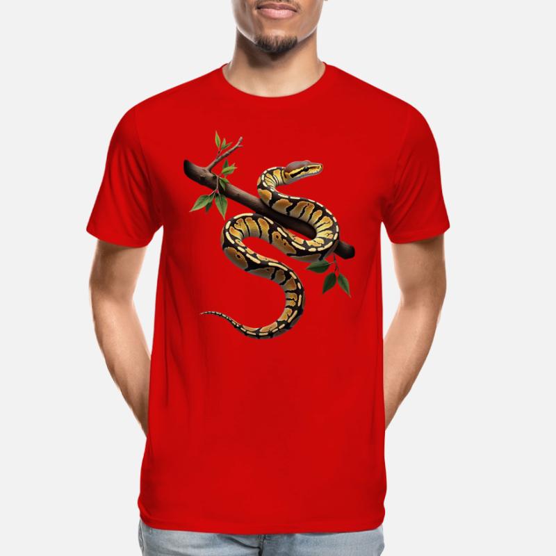 King Python Snakes Lover Terrarium Python Men's Premium Organic T-Shirt