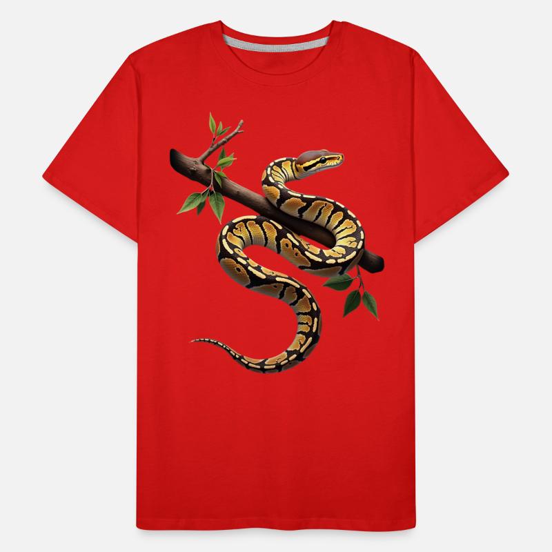 King Python Snakes Lover Terrarium Python Men's Premium Organic T-Shirt