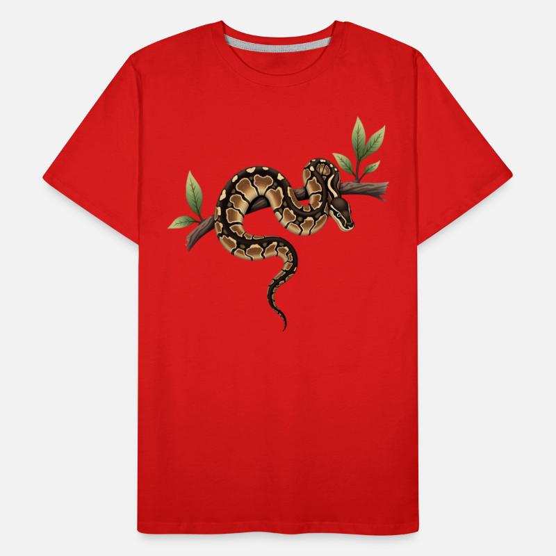 King Python Snakes Lover Terrarium Python Men's Premium Organic T-Shirt