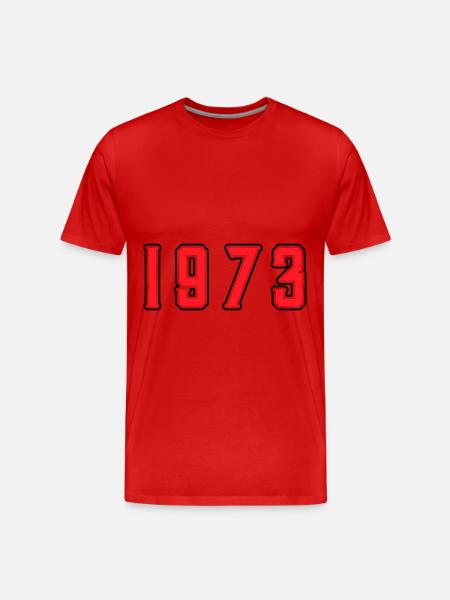 1973 year birthday - Men's Premium Organic T-Shirt - red
