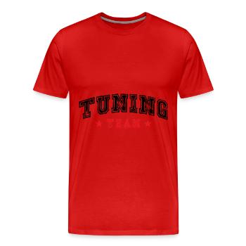 Équipe de tuning - T-shirt bio Premium Homme - rouge - Devant - Damien (186cm)