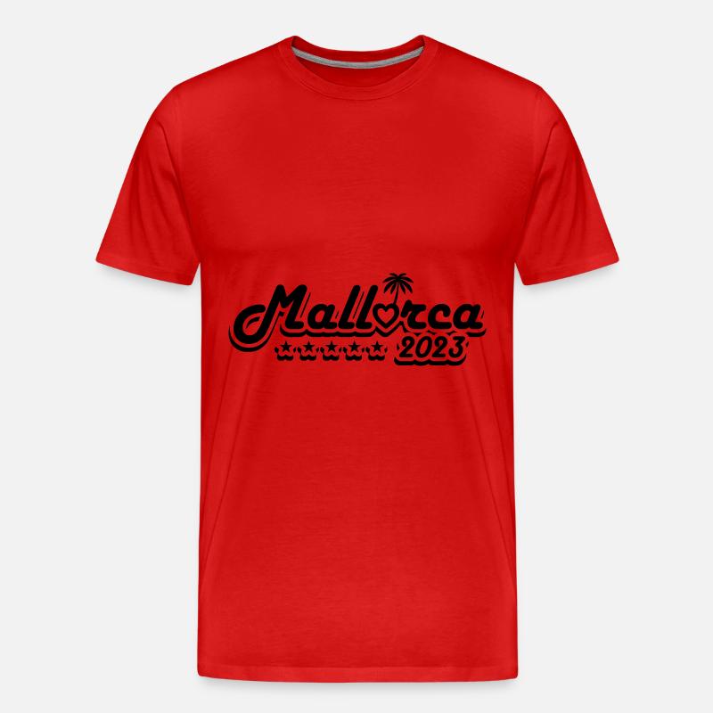 Mallorca 2023 - Männer Premium Bio T-Shirt - Rot