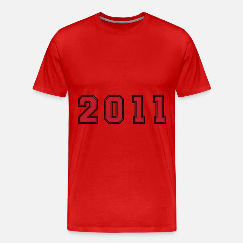 Numéro de l’année 2011 - T-shirt bio Premium Homme - rouge