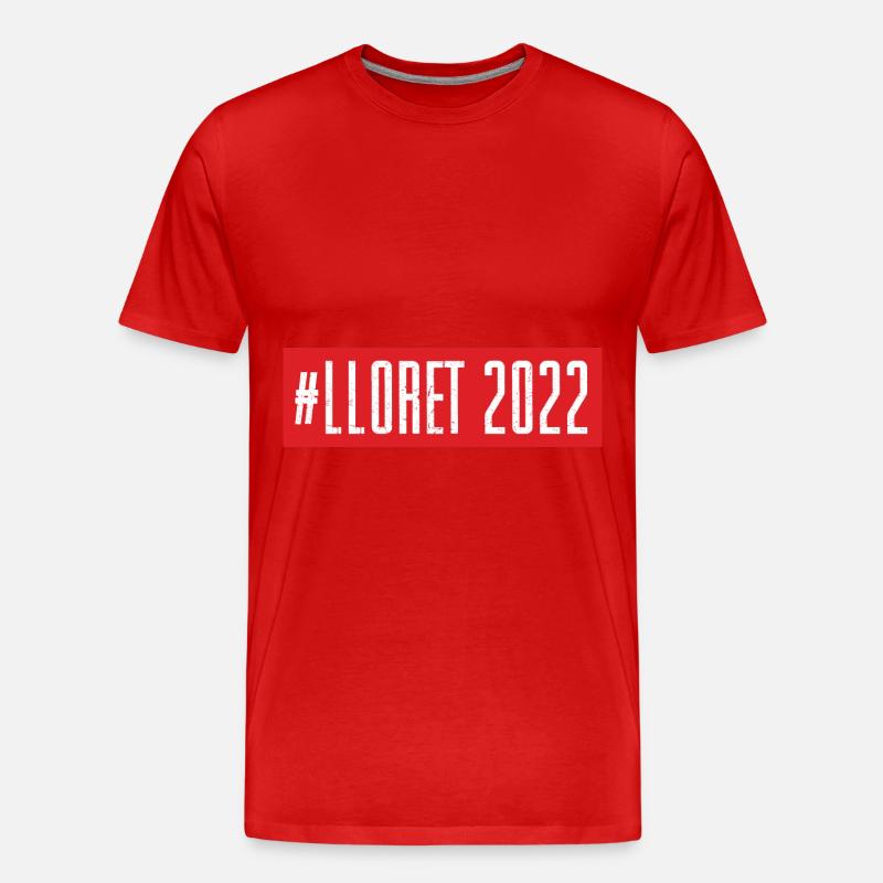 Lloret De Mar 2022 - Männer Premium Bio T-Shirt - Rot