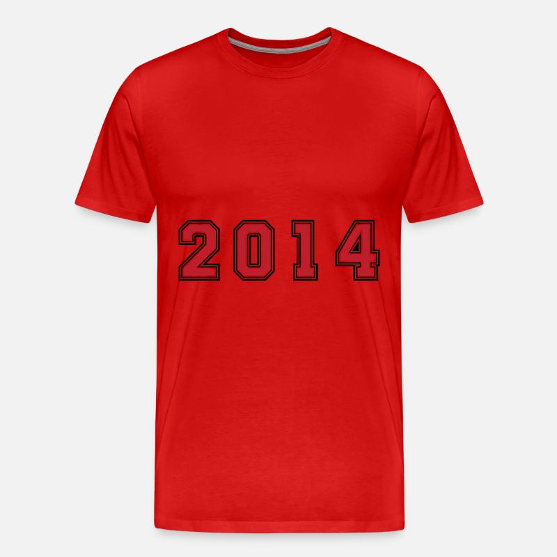 Numéro de l’année 2014 - T-shirt bio Premium Homme - rouge