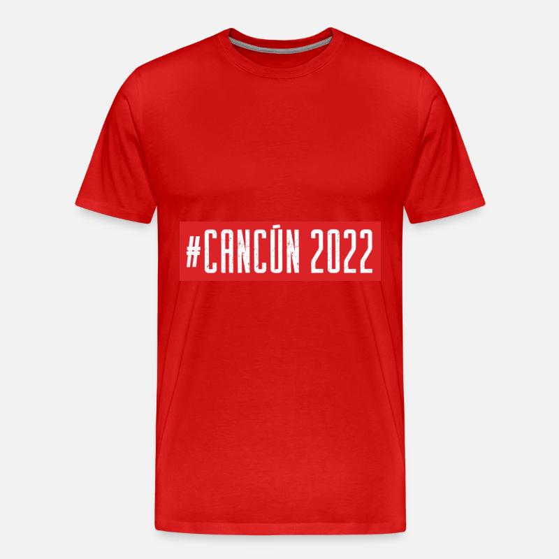 Cancun 2022 - Männer Premium Bio T-Shirt - Rot