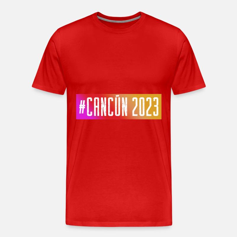 Cancun 2023 - Männer Premium Bio T-Shirt - Rot