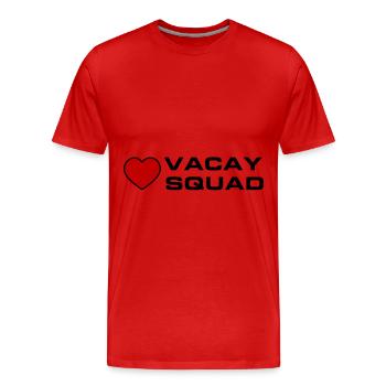 Vacay Squad - Männer Premium Bio T-Shirt - Rot - Vorne - Damien (186cm)