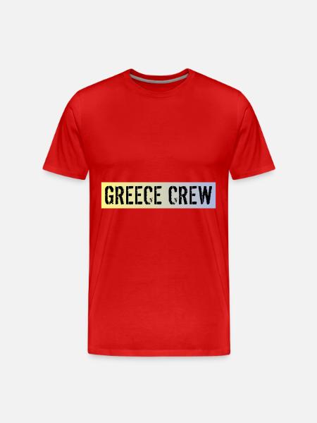 Greece Crew - Men's Premium Organic T-Shirt - red