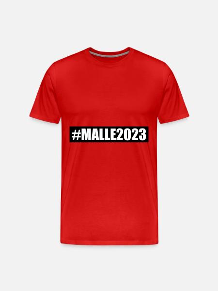 Malle 2023 - Men's Premium Organic T-Shirt - red