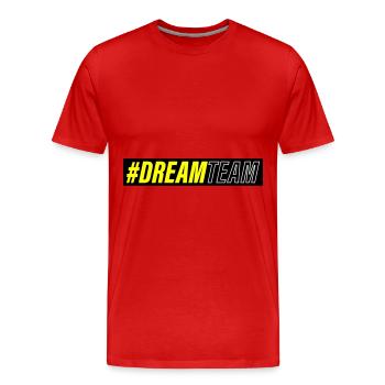 Équipe de rêve - T-shirt bio Premium Homme - rouge - Devant - Damien (186cm)