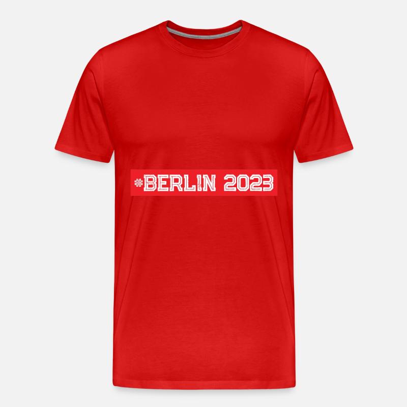 Berlin 2023 - Männer Premium Bio T-Shirt - Rot