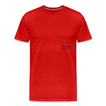 Sables d’or 2023 (Garantie du prix le plus bas) - T-shirt bio Premium Homme - rouge - Devant - Damien (186cm)