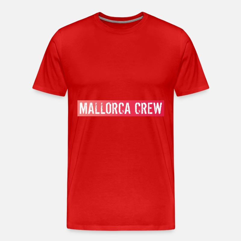 Mallorca Crew - Männer Premium Bio T-Shirt - Rot