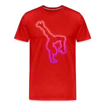patin à roulettes enfants patinage à roulettes femmes patins à roulettes - T-shirt bio Premium Homme - rouge - Devant - Damien (186cm)
