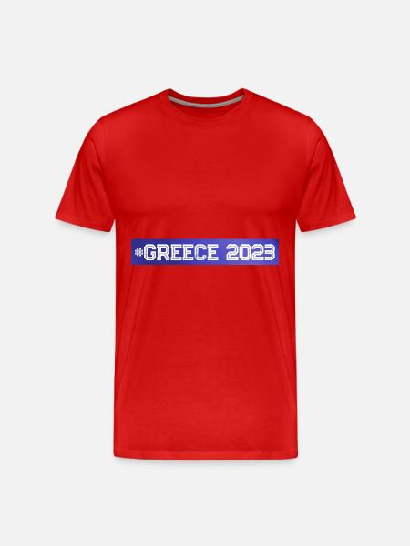 Greece 2023 - Men's Premium Organic T-Shirt - red