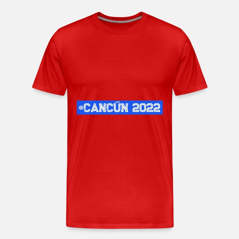 Cancun 2022 - Männer Premium Bio T-Shirt - Rot