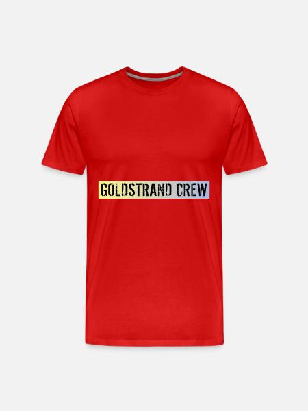 Goldstrand Crew - Männer Premium Bio T-Shirt - Rot