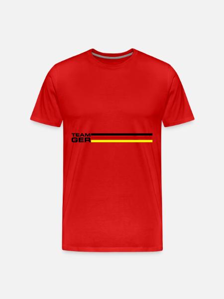 Team Germany - Men's Premium Organic T-Shirt - red