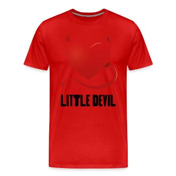 Little Devil - Men's Premium Organic T-Shirt - red - Front - Damien (186cm)