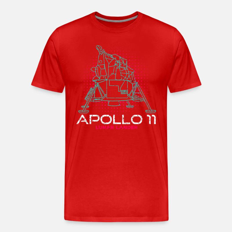 Module lunaire Apollo - T-shirt bio Premium Homme - rouge