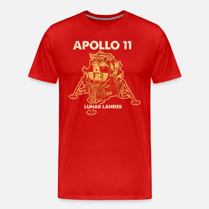 Apollo Mondlandefähre - Männer Premium Bio T-Shirt - Rot