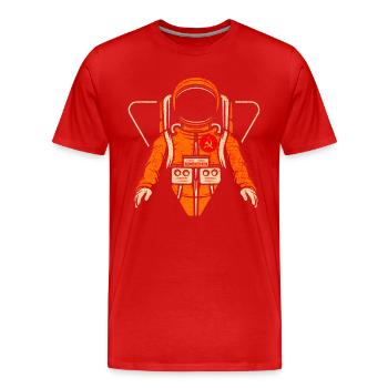 Cosmonaute de l’Union soviétique - T-shirt bio Premium Homme - rouge - Devant - Damien (186cm)