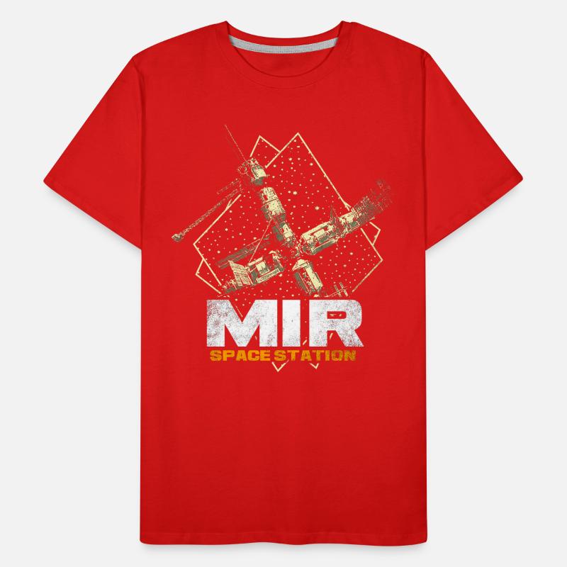 Station spatiale Mir T-shirt bio Premium Homme