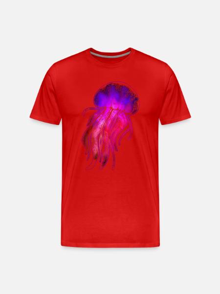 Méduse - T-shirt bio Premium Homme - rouge