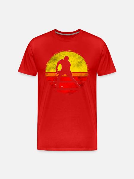 Floorball - T-shirt bio Premium Homme - rouge