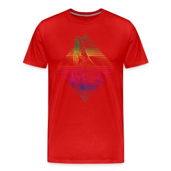 Baleine à bosse - T-shirt bio Premium Homme - rouge - Devant - Damien (186cm)