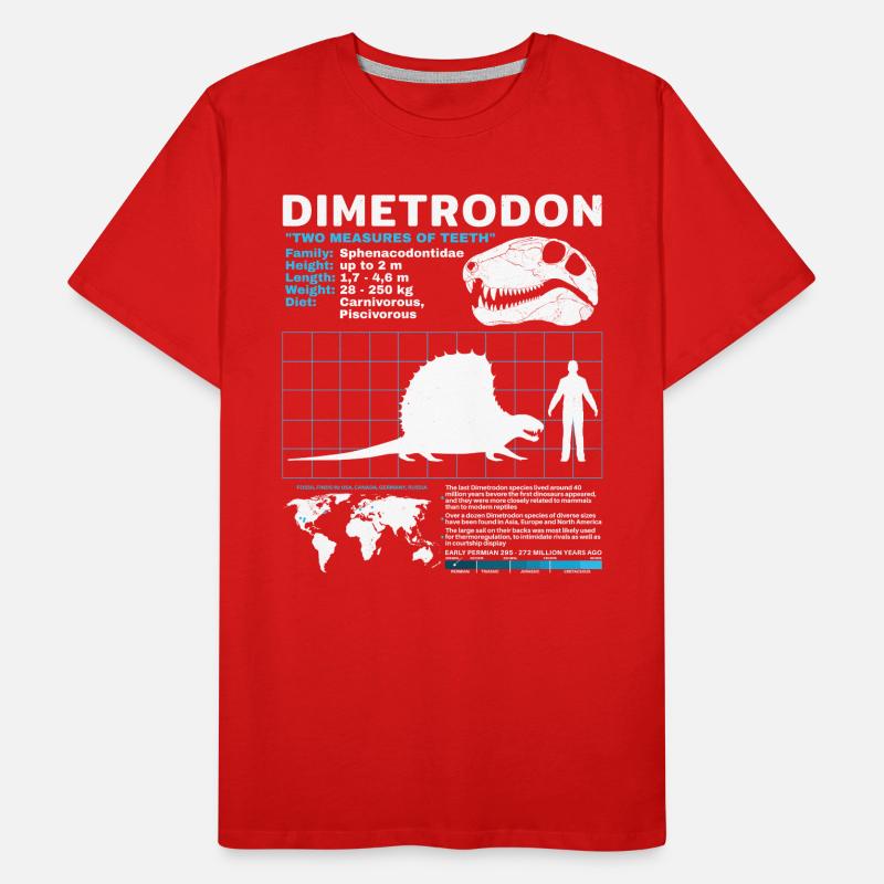 Dimetrodon Data Sheet Men's Premium Organic T-Shirt