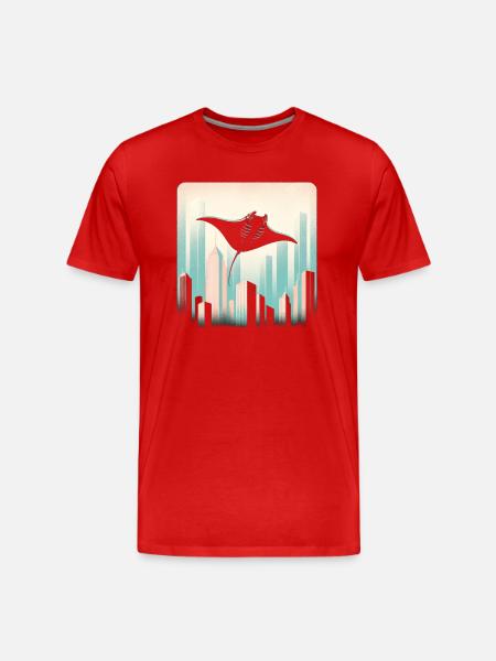 Mantarochen - Männer Premium Bio T-Shirt - Rot