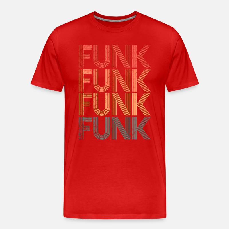 Funk Musik - Männer Premium Bio T-Shirt - Rot