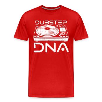 Dubstep Musik - Männer Premium Bio T-Shirt - Rot - Vorne - Damien (186cm)