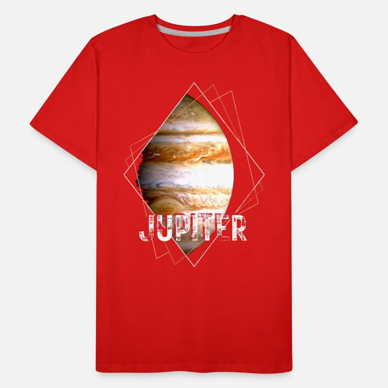 Jupiter planète système solaire T-shirt bio Premium Homme