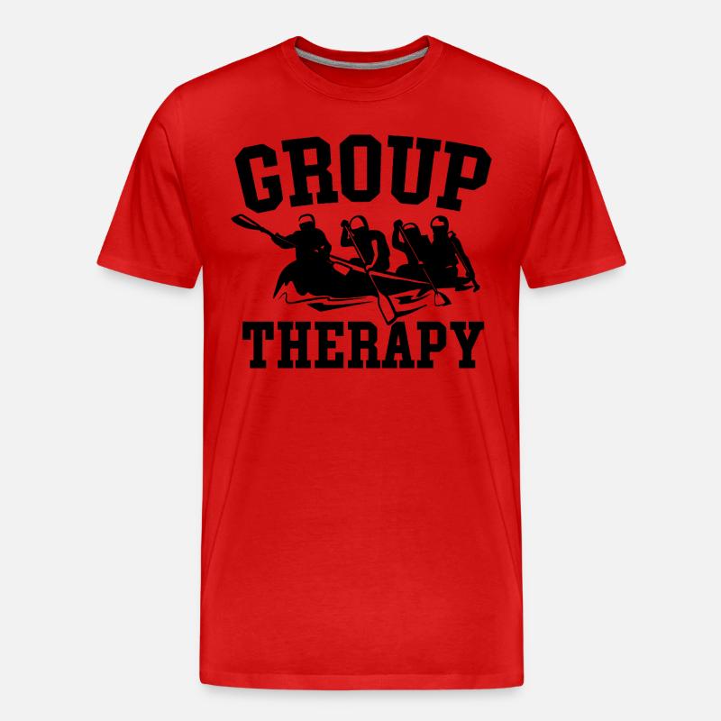 Group Therapy Rafting Adventure - Men's Premium Organic T-Shirt - red