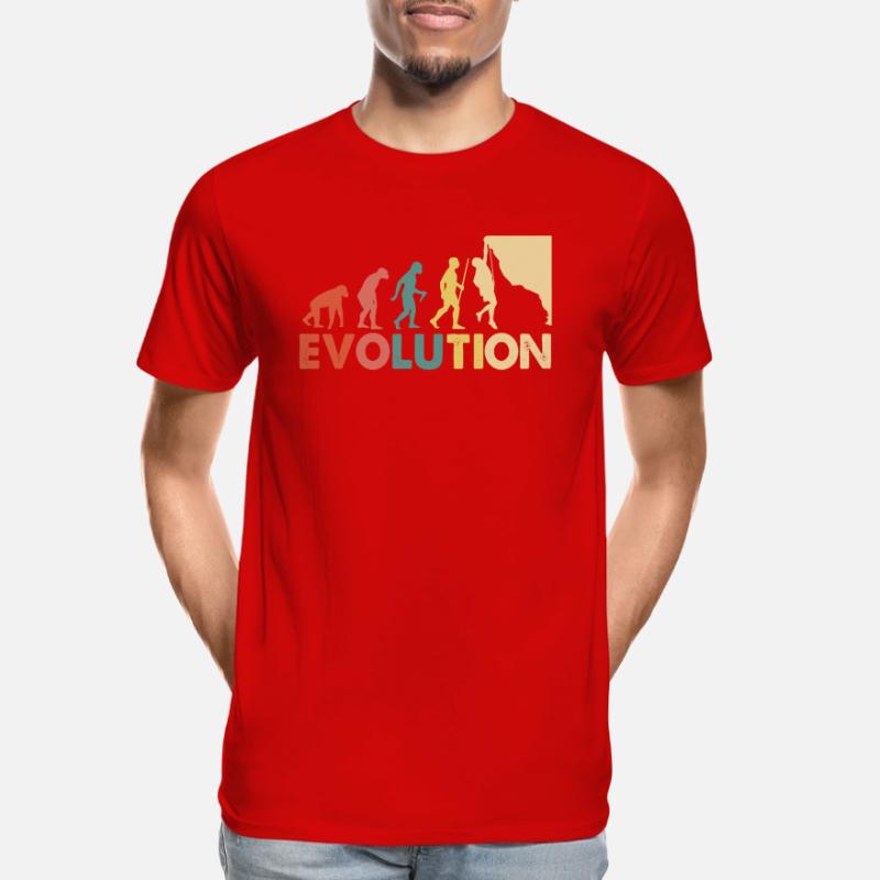 Klettern Evolution Escalade Männer Premium Bio T-Shirt