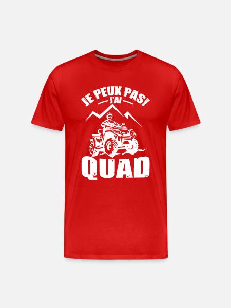 Je Peux Pas J'ai Quad - T-shirt bio Premium Homme - rouge
