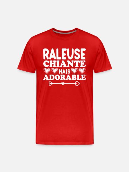Raleuse Chiante Mais Adorable - T-shirt bio Premium Homme - rouge