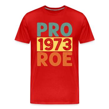 Pro 1973 Roe - T-shirt bio Premium Homme - rouge - Devant - Damien (186cm)