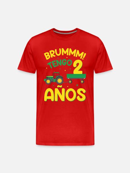 Brummm J'ai 2 ans - T-shirt bio Premium Homme - rouge